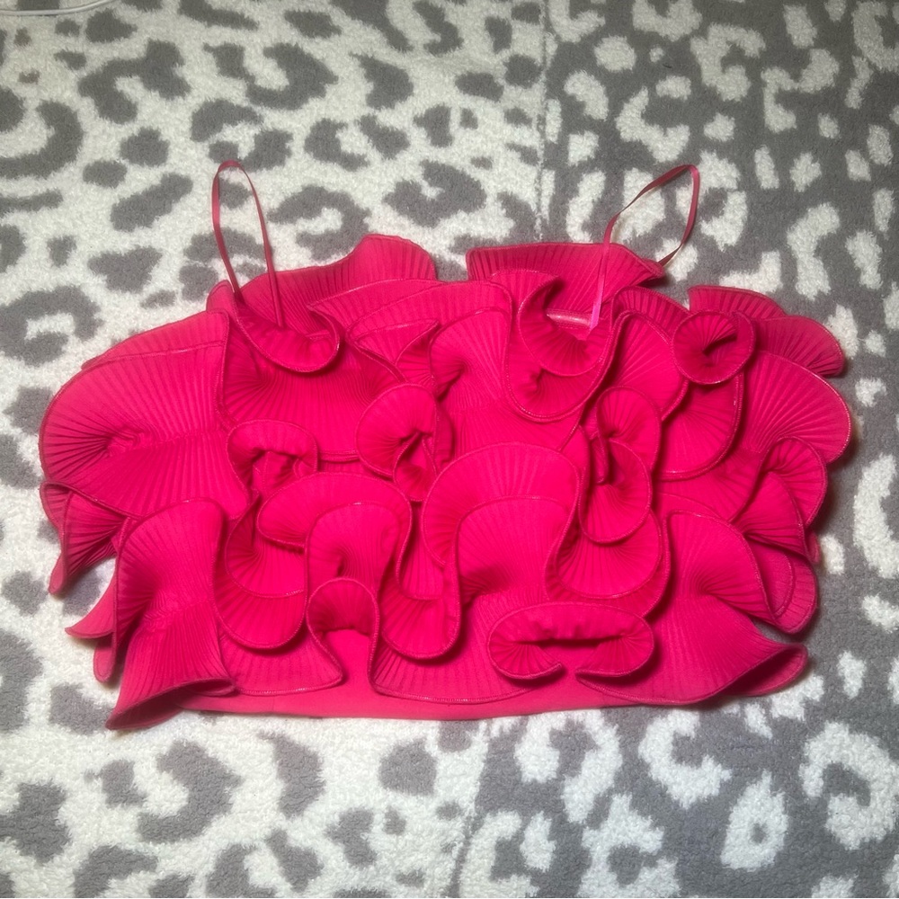 Ruffle Bandeau Top